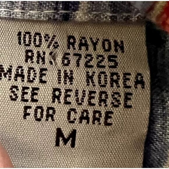 Vintage Pineapple Connection Shirt Men Medium Multi Palm Tree Collared Button-Up - Picture 4 of 10